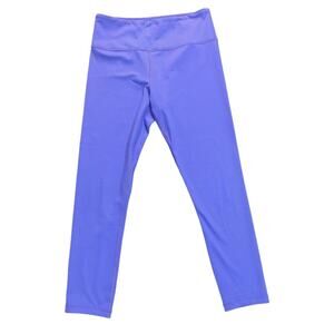 Zyia Active Womens 8 - 10 Tight Legging Crop Purple Compression Active Cropped